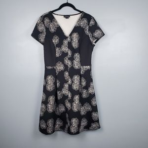 Metaphor floral fit and flare scuba dress Size L